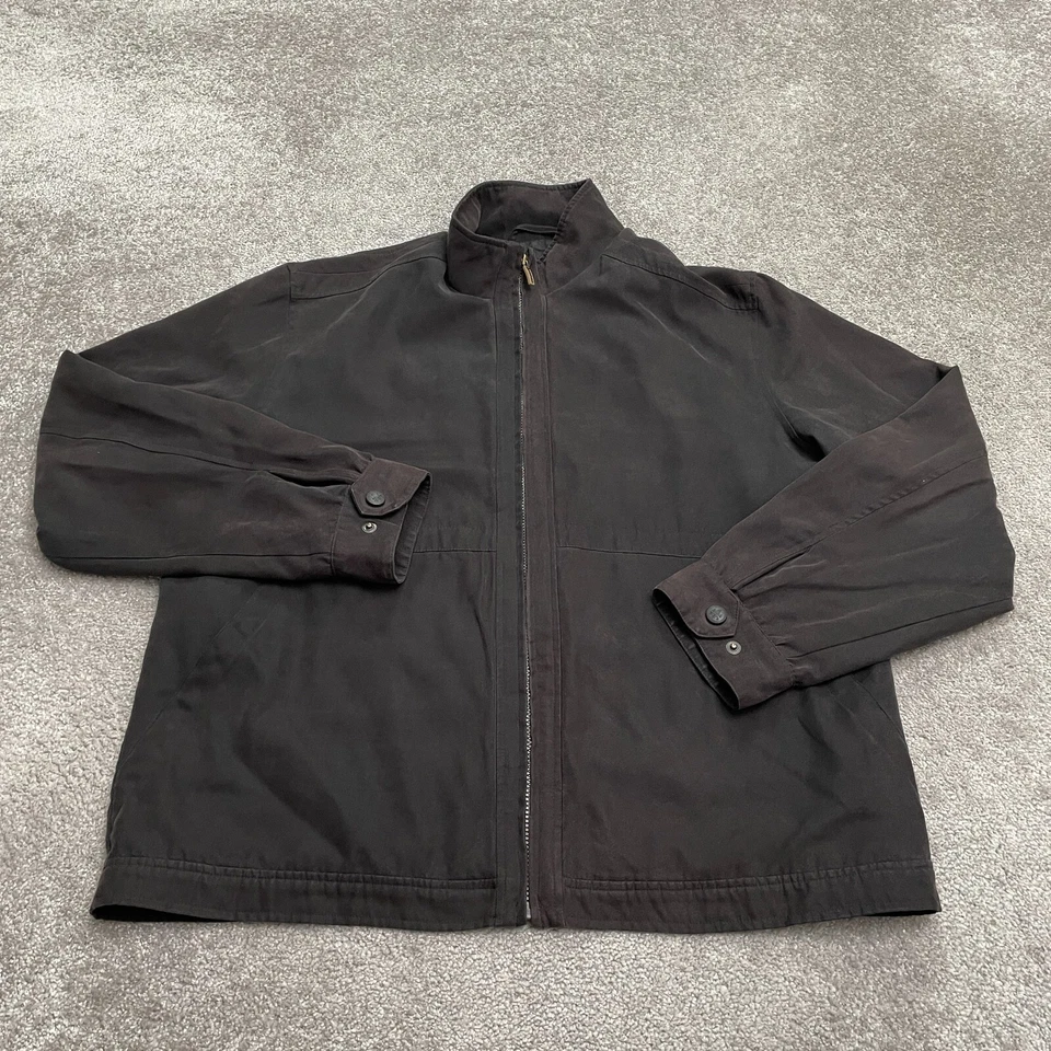 Rain Forest Full Zip Jacket Mens XL Black Inner Pocket Lined Outdoor Casual - Image 1 of 4
