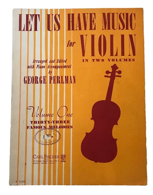 Let Us Have Music For Violin In Two Volumes Song Book Vol.1 - Image 1 of 4