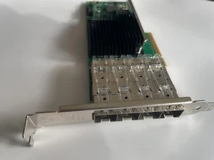 Genuine Intel X710-DA4 LP Quad port Ethernet Converged Network Adapter x710da4 - Picture 1 of 2