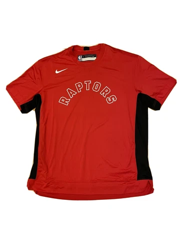 Nike Men's NBA Toronto Raptors Dri-Fit Shooting Shirt Red AV0949-657 Size Large Cover