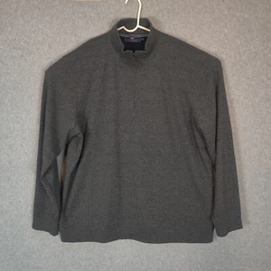 Vineyard Vines Quarter Zip Pullover Sweater Herren 2XL einfarbig grau Polyester - Bild 1 von 11