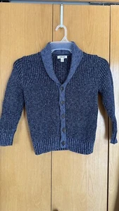 Boys Cherokee Button Down Blue Knit Sweater Size 6/7 - Picture 1 of 3