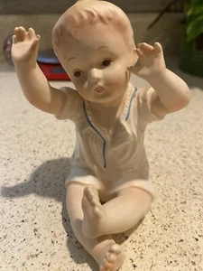 ARNART 1950's #1467 Japan Precious Vintage Porcelain Baby Boy Figurine - Picture 1 of 12