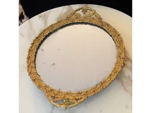 Großes Tischcenter aus vergoldeter Bronze und Spiegel Napoleon III - Bild 1 von 8