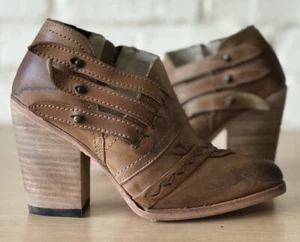 Botines de cuero Freebird By Steven GATE descontinuados para mujer talla 6 raros nuevos - Imagen 1 de 8