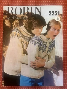 DAMEN HERREN FAIR ISLE YOLK ISLAND CARDIGAN JACKE 32-44 STRICKMUSTER 2231 - Bild 1 von 3