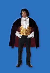 NWT Count Gustoff Deluxe Mens Gothic Vampire costume Halloween Dress up - Picture 1 of 3