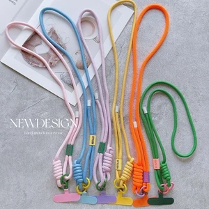 With Adjustable Shoulder Strap Mobile Phone Long Lanyard Keychain Pendant - Photo 1 sur 13