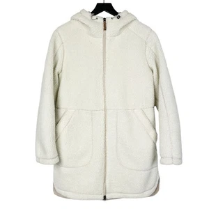 GERRY Women's Theodora Berber Fleece Jacket In Cream White Size Medium - Picture 1 of 10