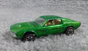 Hot Wheels 1968 Custom Mustang Redline Antifreeze Green Ford Fastback READ - Picture 1 of 8