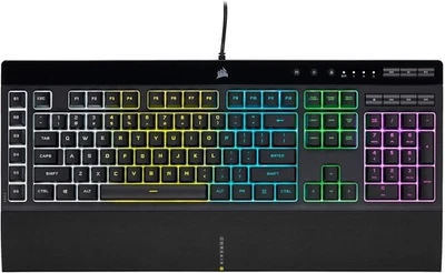 Corsair K55 RGB PRO Wired Gaming Keyboard IP42 Dust and Spill-Resistant - Image 1 of 4