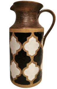 ALDO LONDI, BITOSSI ITALIEN VINTAGE "VETRATA" SERIE SCHLÜSSELFLIESEN DESIGN GLZD CER KRUG - Bild 1 von 19