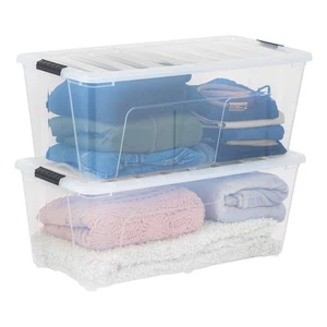 IRIS USA 84 Qt. Plastic Storage Container Bin with Secure Lid and Latching - Picture 1 of 8