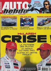 AUTO HEBDO n°1610 14/08/2007 HAMILTON TRULLI SIGNATURE PORSCHE PANAMERA  - Photo 1/1