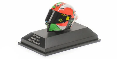  AGV Helmet V.Rossi Moto GP Mugello 2018 scala 1/8 399480086 Minichamps - Immagine 1 di 2