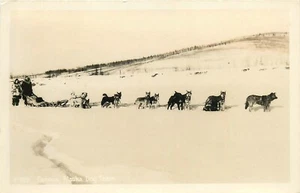 Postal RPPC 1940s Alaska famoso perro equipo P-589 24-6288 - Imagen 1 de 2