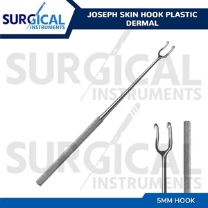 Joseph Skin Hook 5mm Double Sharp Prongs Retractor Plastic Dermal Instruments - Picture 1 of 5
