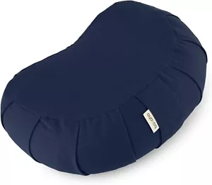 New Basaho CRESCENT Zafu Meditation Cushion | Organic Cotton | Buckwheat Hulls - Picture 1 of 1