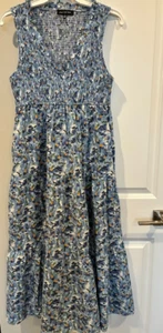 Jacquie the Label Floral Maxi Dress Sleeveless blue/green/yellow Size Small - Picture 1 of 4