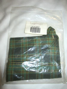 Longaberger Basket 1999 GENEROSITY green plaid 1999 2444945 - Picture 1 of 2