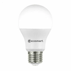 EcoSmart 60-Watt Equiv Daylight Non Dimmable A19 LED Light Bulb 5000K 1 pack - Picture 1 of 3
