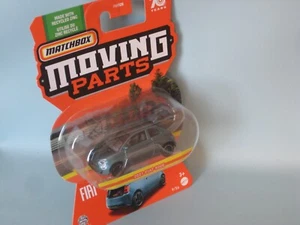 Matchbox 2021 Fiat 500E Light Blue Body 60mm Toy Model Car USA Moving Parts 500 - Picture 1 of 1