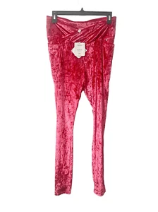 Leggings cruzados Fabletics rojo fresa cintura alta terciopelo triturado grandes - Imagen 1 de 9