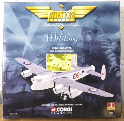CORGI AVRO Lancaster RAF Coastal Command 1:144 Metal Airplane 47302 1st Issue U1 - Image 1 of 4