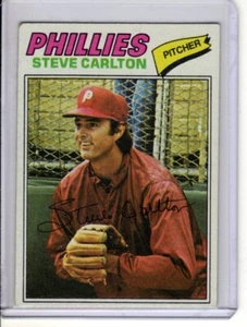 Tarjeta de béisbol 1977 Topps Steve Carlton #110 en muy buen estado/excelente - Imagen 1 de 1