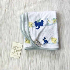 NWT TBBC Baby Buggy Blanket Tuck Me in Boys Pima Cotton MSRP $50+ - Picture 1 of 3