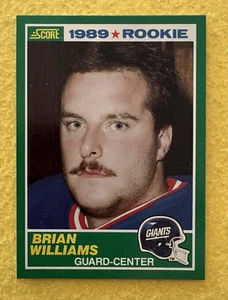 1989 Score Brian Williams RC New York Giants #266 - Picture 1 of 1