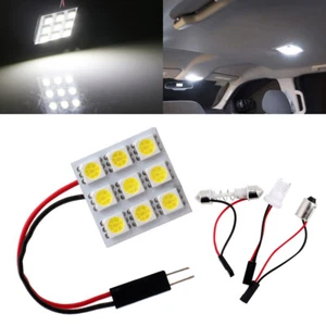 10 Piezas 6000K T10 BA9S Adaptador Festón LED 5050 9SMD Panel Interior Domo Mapa Luz - Imagen 1 de 8