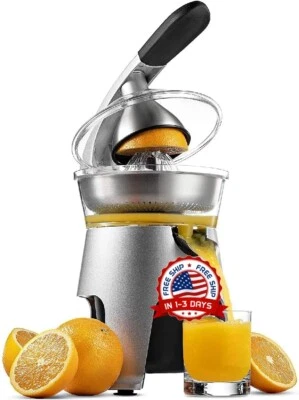 Exprimidor de limones naranja citricos portátil de acero inoxidable con tapa NEW - Image 1 of 4