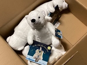 Peluche orso polare 11 pollici confezione storia con libro la notte in cui sei nato - Foto 1 di 3