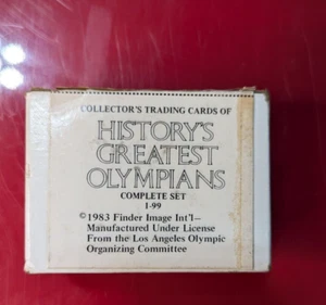 Collectors Trading Cards of History's Greatest Olympians Complete Set 1-99 Finde - Picture 1 of 7