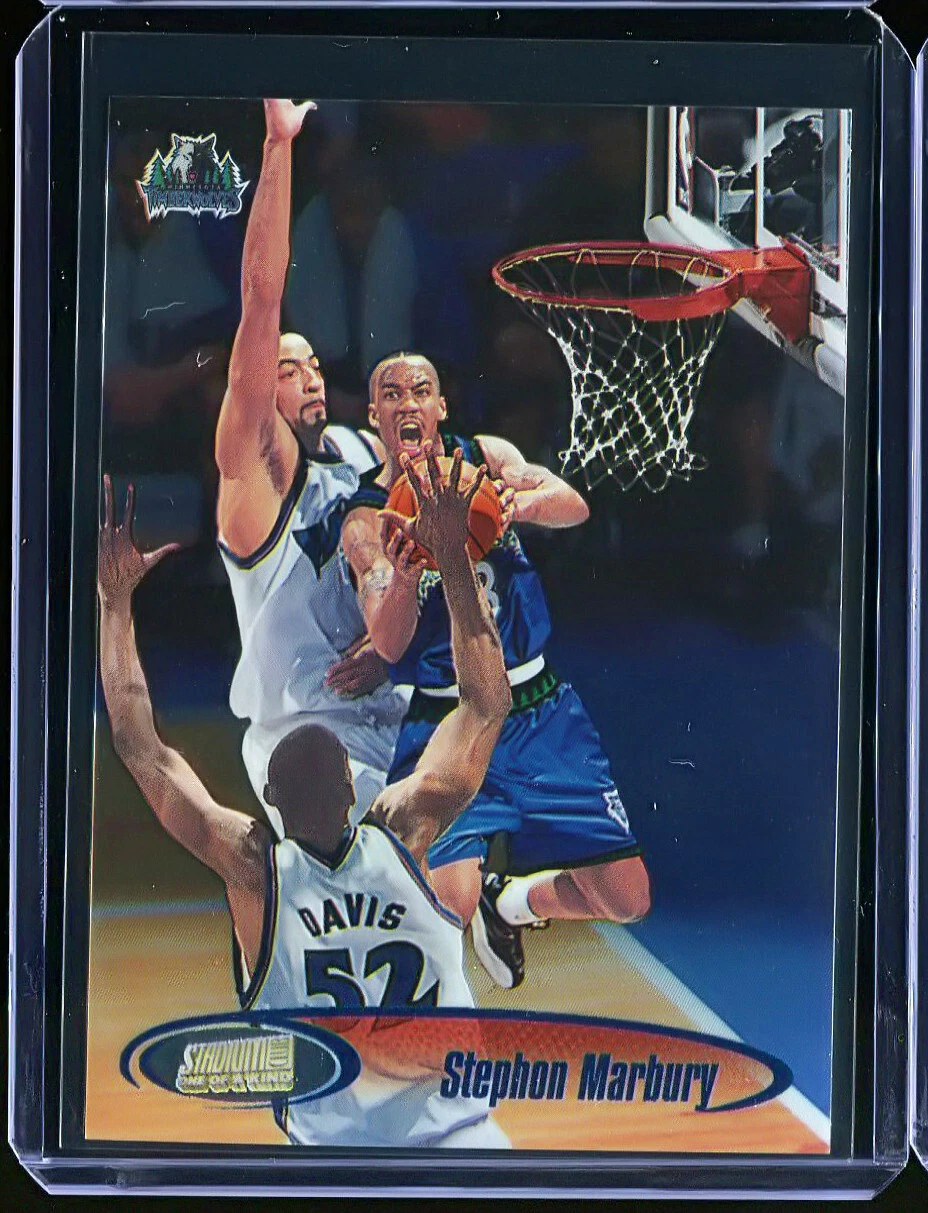 STEPHON MARBURY 1998-99 TOPPS STADIUM CLUB ONE OF A KIND PARALLEL #d 139/150 RAR