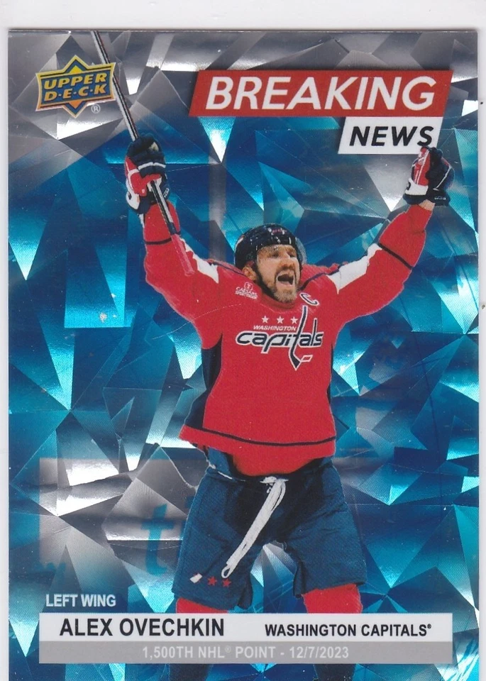 ALEXANDER OVECHKIN Alex Washington Capitals NHL Hockey Upper Deck BREAKING NEWS! - Image 1 of 2