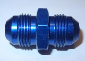 Aeroquip Fitting Coupler -8 AN to -8 AN Straight Aluminum Blue each FBM2053 - Picture 1 of 1