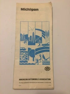 Vintage 1981 AAA Michigan Road Map American Automobile Association 81-3 Retro - Picture 1 of 4