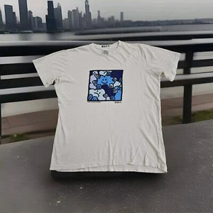 M/SF/T Mad Minds T-Shirt Mens Medium Beige Happy Face Misfit  Men 50/50 2002 - Picture 1 of 11