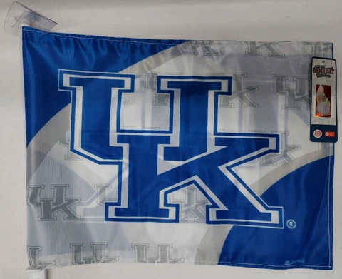 University of Kentucky UK Wildcats Car Window Flag Cover
