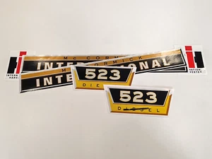 International 523 Mc Cormick Traktor Aftermarket Aufkleber Sticker Set - Bild 1 von 2