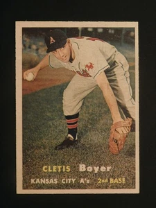 1957 Topps Baseballkarte # 121 Cletis Boyer (EX-MT) - Bild 1 von 2