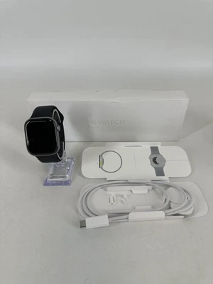 Apple Watch (Series 11) 46mm Space Gray Aluminum (GPS) w/ Black Sport- Very Good - Image 1 of 4