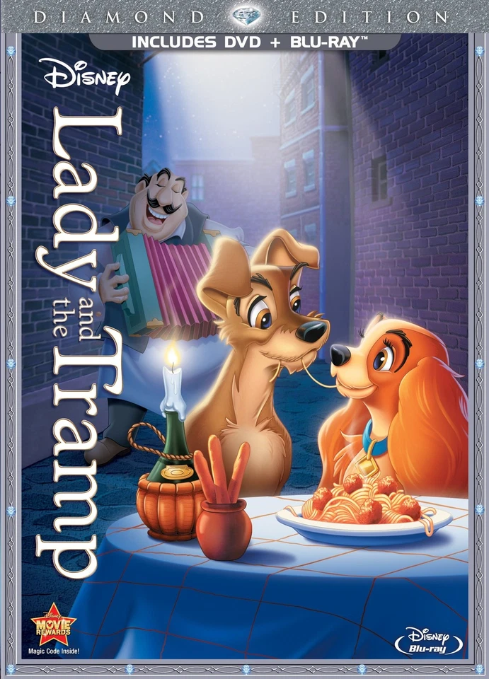 Lady and the Tramp (Diamond Edition Two-Disc Blu-ray/DVD Combo in DVD Packag... Foto 1 de 1