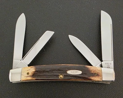 1986 CASE XX 54088 STAG HANDLED LARGE CONGRESS KNIFE - AMAZING STAG - NO RESERVE - Image 1 of 4