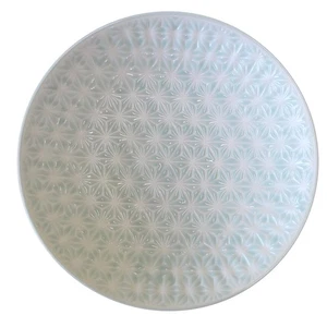 Plato grande Hasami Ware, aproximadamente 22 cm, apto para lavavajillas y microondas, dobladillo_ - Imagen 1 de 3