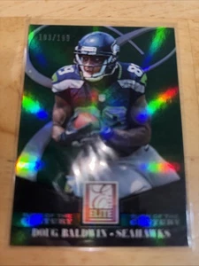2014 Panini Elite Turn of the Century Emerald Doug Baldwin 103/199 Seattle Seaha - Picture 1 of 2