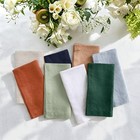 100% French Linen Napkins 20 x 20 Inch Set of 4 Stone Washed Eco-Friendly & Soft