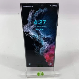 Desbloqueado Samsung Galaxy S22 Ultra 12GB RAM 256GB SM-S908U Negro Absoluto - Imagen 1 de 10